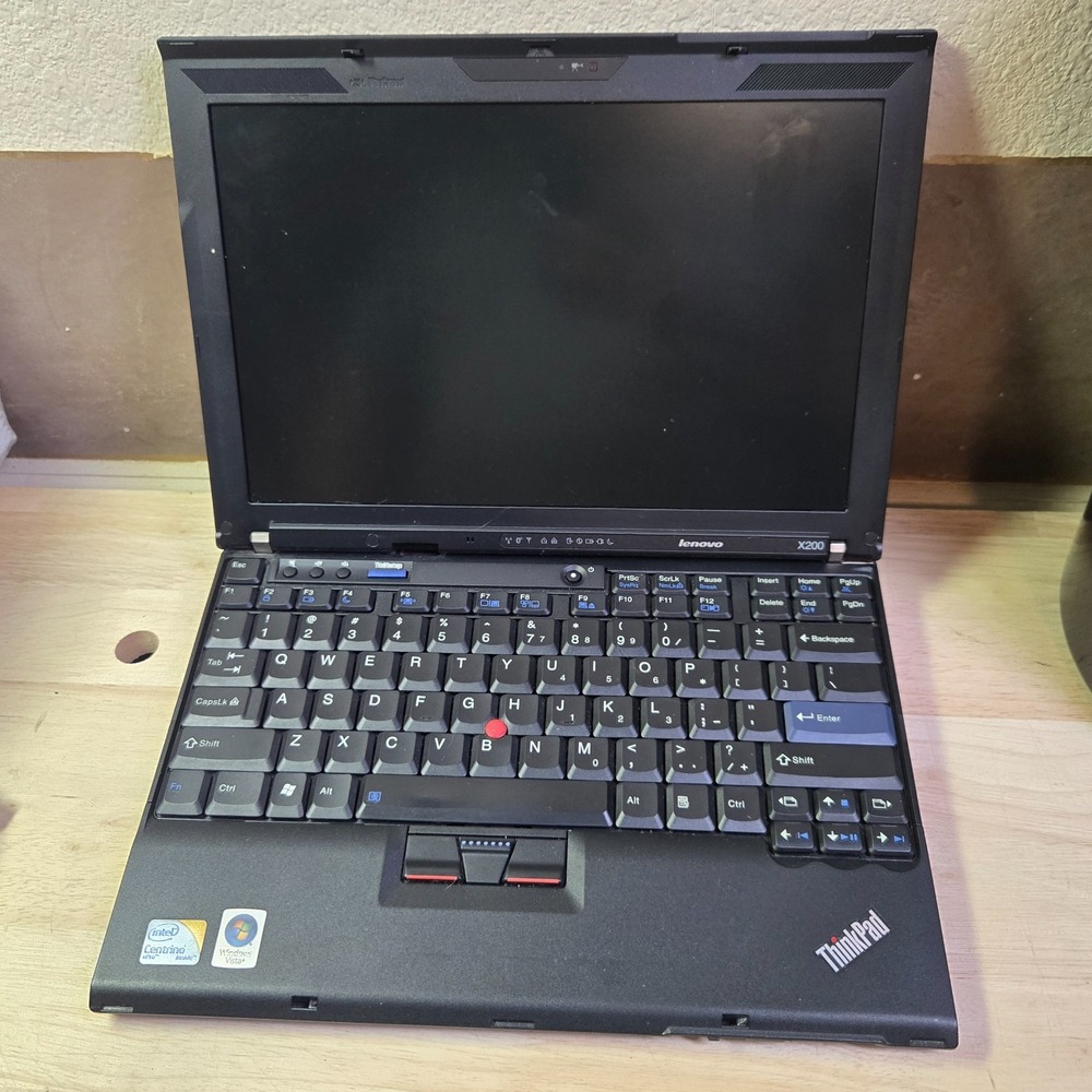 Lenovo ThinkPad X200 Tablet Laptop PC Core 2 Duo 4GB RAM Untested No HD